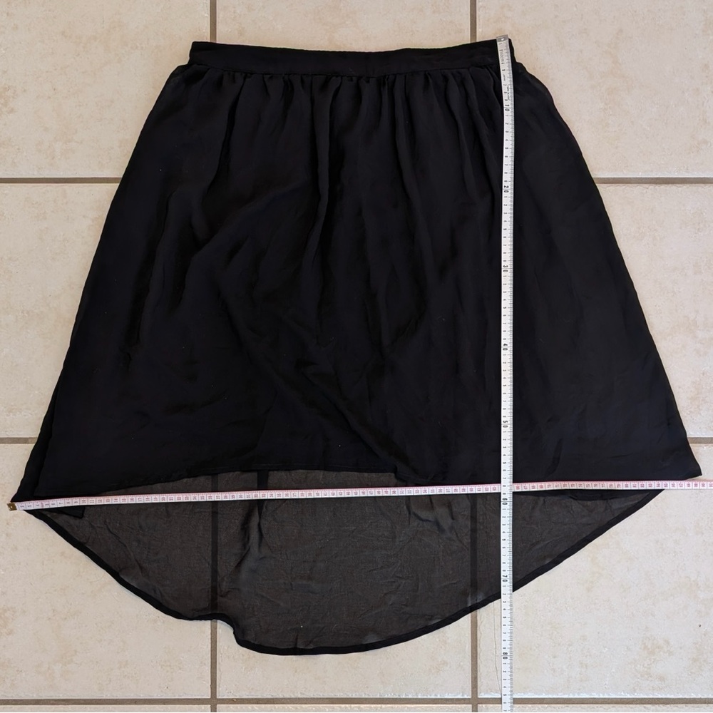 Ricki’s Y2K Vintage High Low Black Mullet Skirt Size Large - Picture 7 of 10